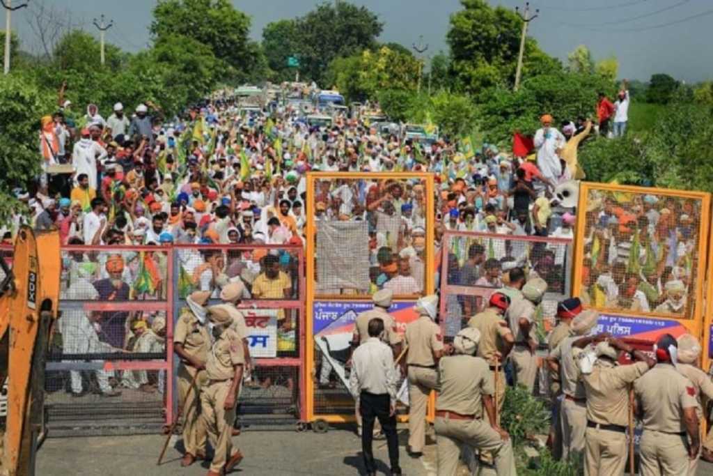 शेतकरी आंदोलकांचा पुन्हा राडा