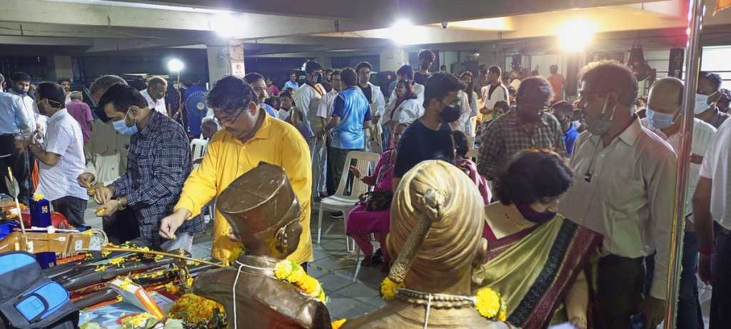 स्वातंत्र्यवीर सावरकर राष्ट्रीय स्मारकात झाले शस्त्रपूजन