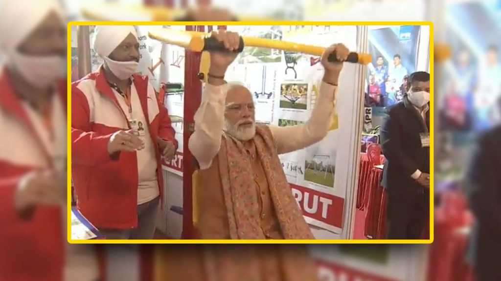 पंतप्रधान मोदींचा जिमचा व्हीडिओ व्हायरल