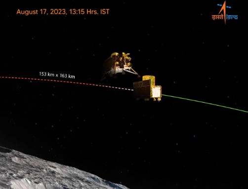 प्रॉपल्शन मोड्युलला अलविदा; विक्रम लँडर चंद्राकडे झेपावला!