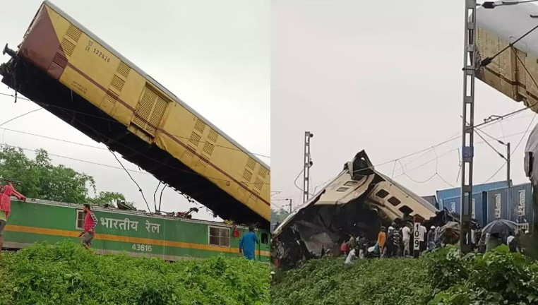 प. बंगालमध्ये मालगाडीची कांचनजंगा एक्स्प्रेसला धडक; चार जणांचा मृत्यू