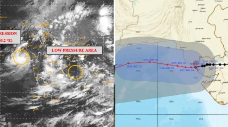 पावसाने झोडपल्यानंतर गुजरात किनारपट्टीला चक्रीवादळाचा इशारा